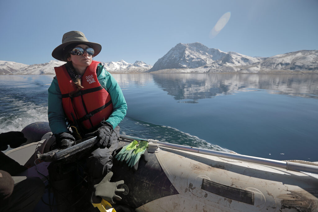 Bronwen Konecky, a paleoclimatologist, and Sarah Baitzel, an archeologist, travel with a support team to a high altitude lake in the Peruvian Andes to study Climate Change and the effects that it has had on the people of the region throughout history.